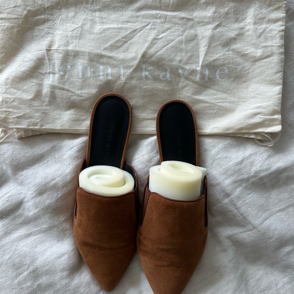 Jenni Kayne Suede Mules - Brown